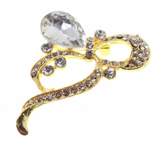 Broche de modèle à goutte en or coloré en gros - 1744