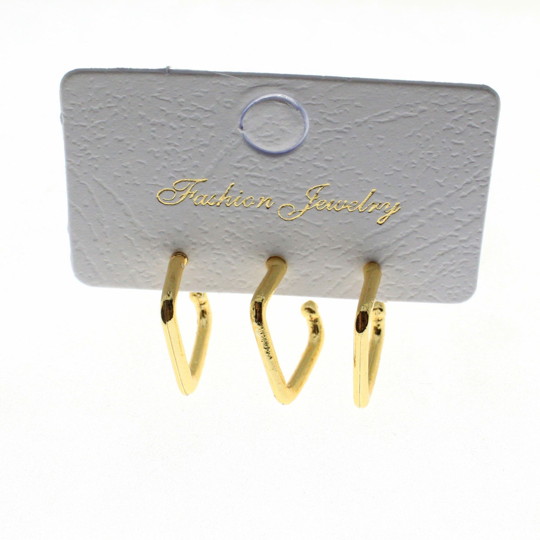 Toptan Altın Renk Üçlü Kombin Küpe - 1843 5 Toptan Altın Renk Üçlü Kombin Küpe - 1843 - Görsel 5