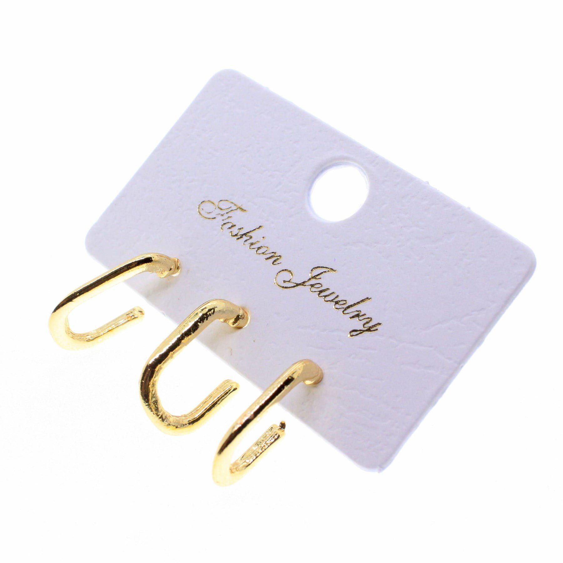 Toptan Altın Renk Üçlü Kombin Küpe - 1845 2 Toptan Altın Renk Üçlü Kombin Küpe - 1845 - Görsel 2