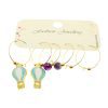 Wholesale Gold Color Blue White Enamel Balloon Combination Earrings - 1934 4 05487513e4cc438b89ade58731cc0098