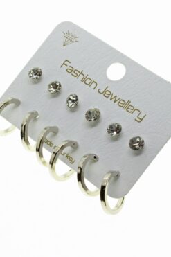 Оптовая продажа серебряного цвета, один камень и серьги-кольца, комбинированные серьги - 1851 5 6f6da0df23bc4e8f92bbdf44c2d59abd