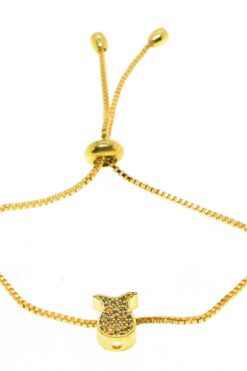 Grossiste Bracelet en Zircon Lift de couleur or, modèle tulipe - 2015