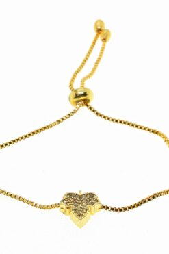 Grossiste Bracelet en Zircon de couleur or, modèle feuille d'ascenseur - 2014