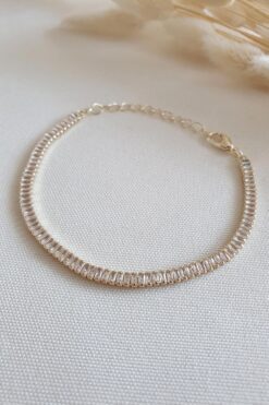 Toptan Altın Renk Zirkon Baget Taşlı Choker Kolye - 2114 7 b406d9eb06e947418b27f1d8920c78bc
