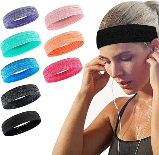 Großhandel Damen Baumwolle Flexible Bandana Haarband Dünne Größe Scrunchy - 2177