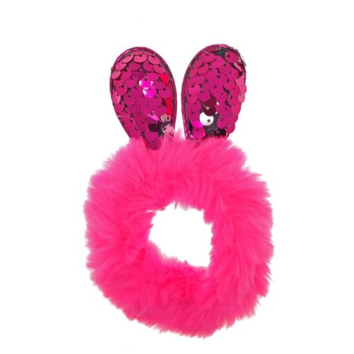 Toptan Renkli Peluş Kulaklı Simit Büyük Toka -  2195 – Image 5
