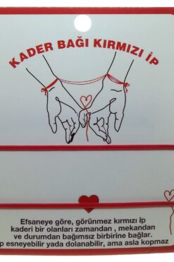 Toptan Altın Renk Kırmızı İp Kader Bağı Arkadaş Şans Bilekliği - 2294 3 c017a249d20d408487dec41dd712d23e