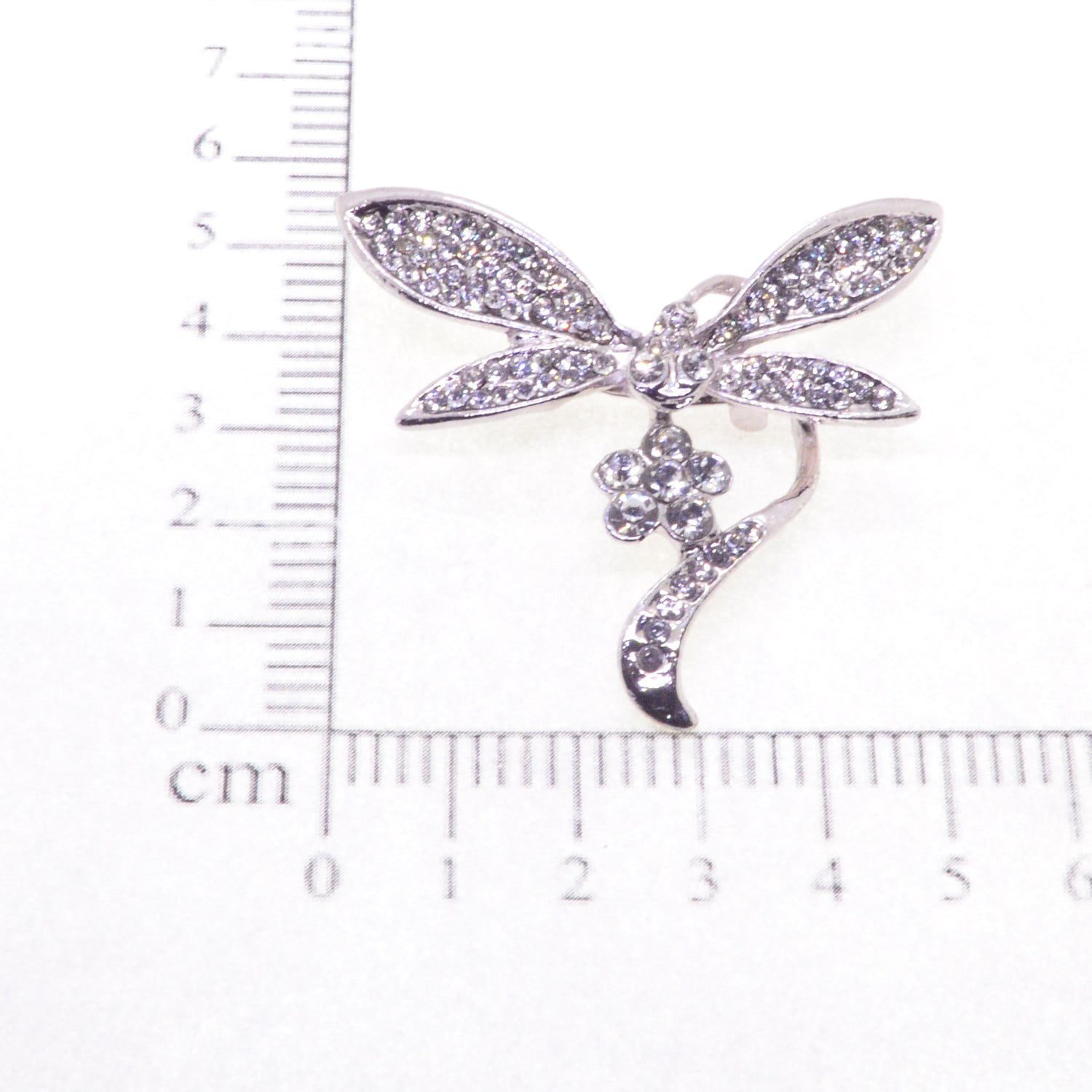 Оптовая продажа серебряной броши "Стрекоза" - 2360 2 Toptan Gümüş Renk Yusufcuk Model Broş - 2360 — изображение 2