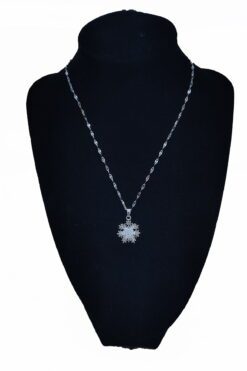 Toptan Gümüş Renk Hareketli Kar Tanesi Çelik Kolye - 2532 4 868bd0d2e50647d7971d6ff3eca52121