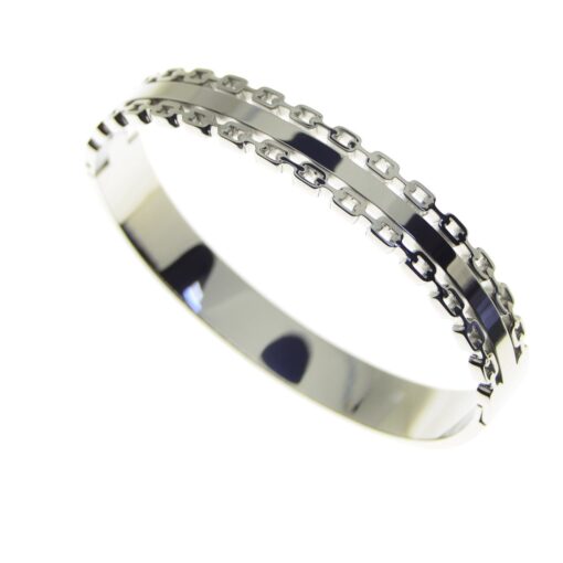 Wholesale Silver Color Model Steel Cuff Bracelet - 2670