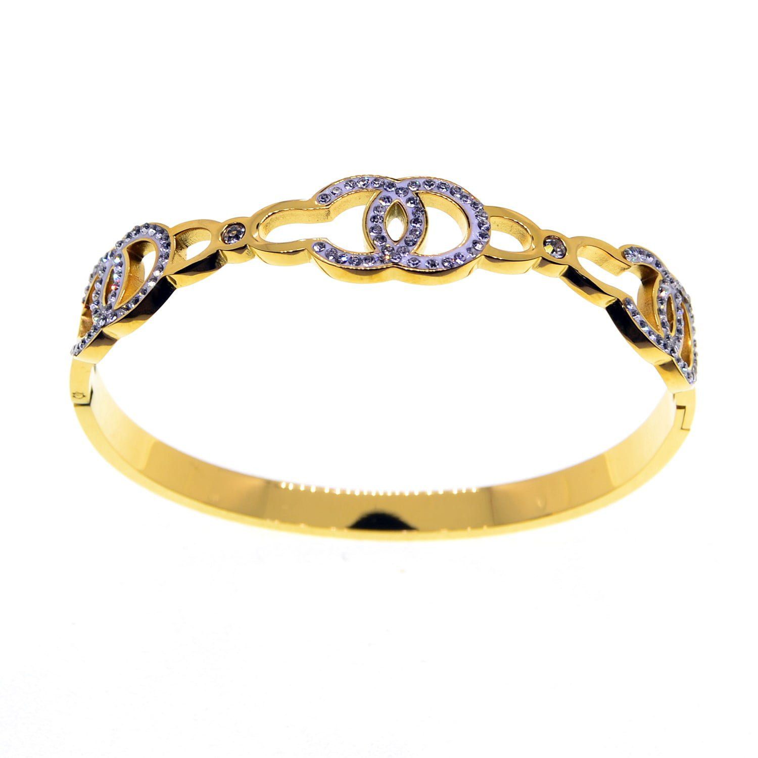 Toptan Altın Renk Kelepçe Model Çelik Kelepçe Bileklik - 2648 2 Toptan Altın Renk Kelepçe Model Çelik Kelepçe Bileklik - 2648 – Image 2