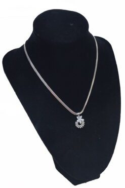 Toptan Gümüş Renk İtalyan Zincie Yuvarlak Baget Taşlı Çelik Kolye - 2560 3 a4ce702cc2854a56846a6119d3dcd781