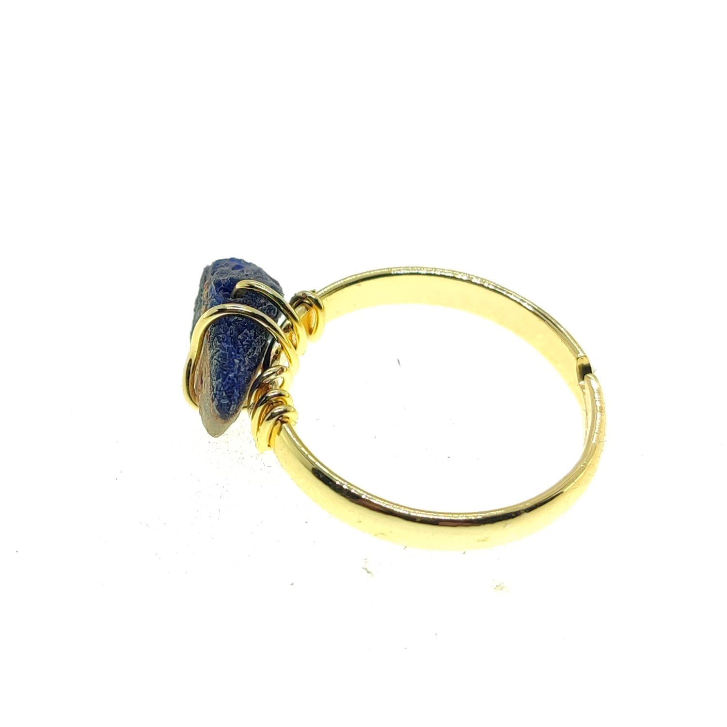 Großhandel Goldfarbener Naturstein-Zirkonring, verstellbar, passend für alle Finger, gemischt – 2796 12 Toptan Altın Renk Doğal Taş Zirkon Yüzük Ayarlanabilir Her Parmağa Olur Karışık - 2796 – Bild 12