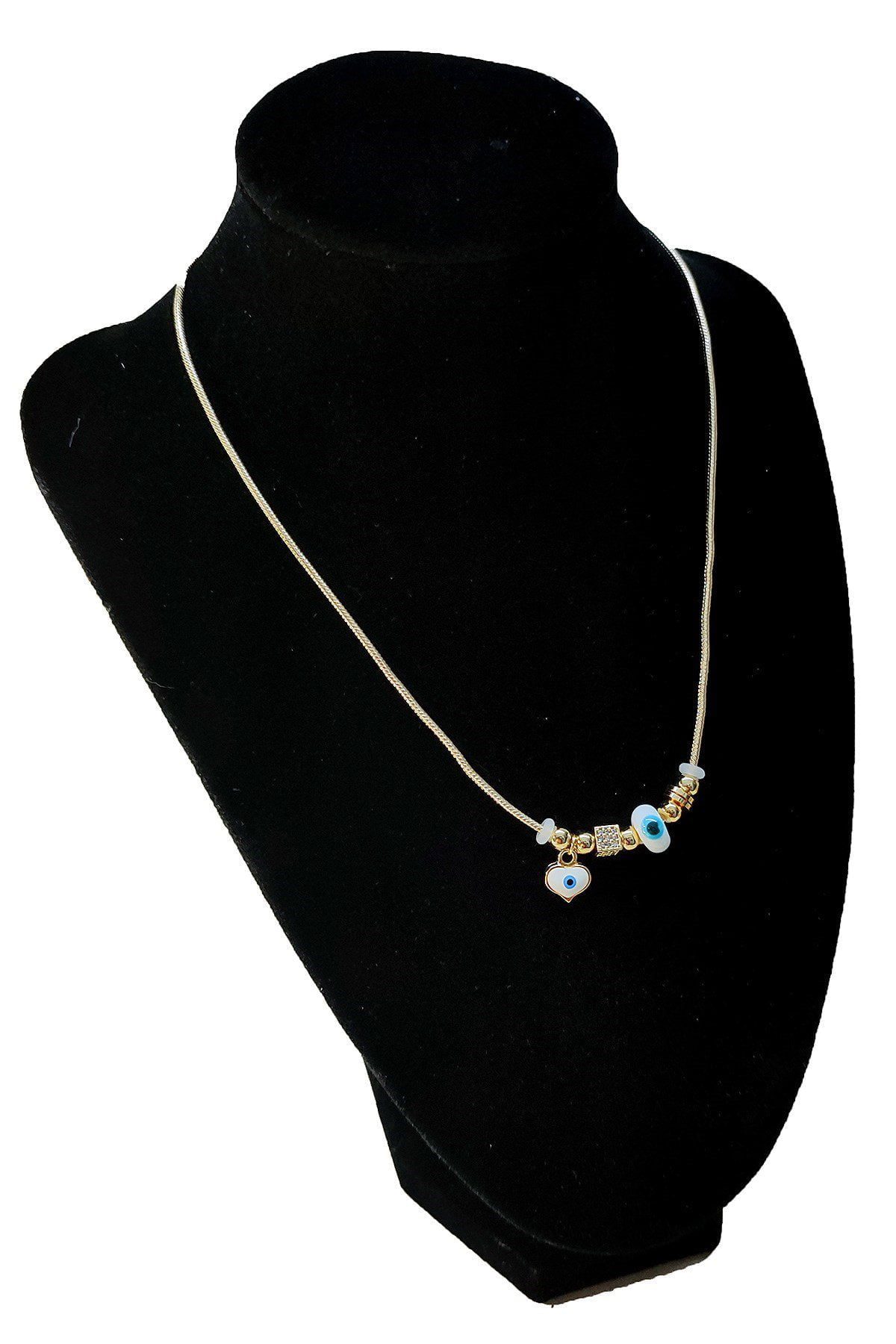 Toptan Altın Renk Beyaz Mineli Kalp Kolye Ve Bileklik Pandora Kombin Zirkon Set Takım - 2782 3 Toptan Altın Renk Beyaz Mineli Kalp Kolye Ve Bileklik Pandora Kombin Zirkon Set Takım - 2782 – Bild 3