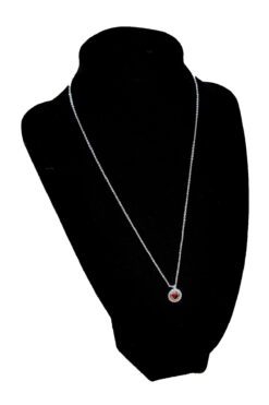 Toptan Gümüş Renk Kahverengi Taş Yuvarlak Model Zirkon Kolye - 2734 3 5b395056d8004e9e9182347d31078e6f