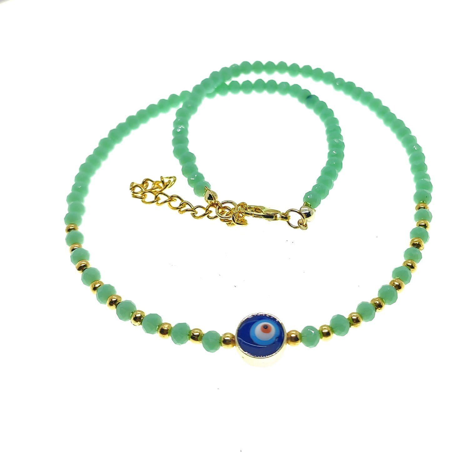 Оптовая продажа золотого цвета песочные бусины смешанные летние ожерелья - 2156 16 Toptan Altın Renk Kum Boncuk Karışık Yazlık Kolye - 2156 — изображение 16