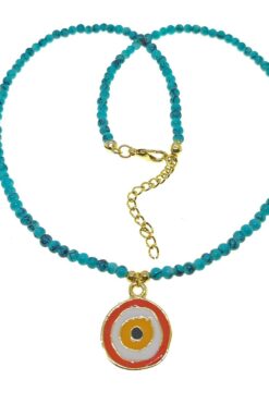 Collier de perles de verre et de cristal de couleur or - 2155 35 66c4f7b04d1d43e3bc808c722782e8e3 10
