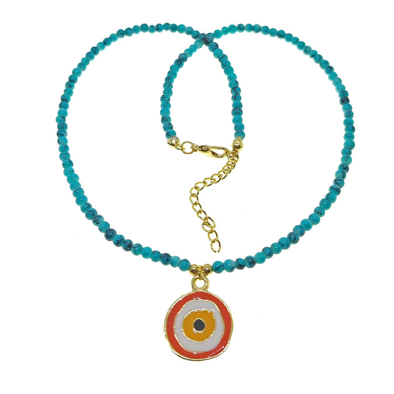 Toptan Altın Renk Kristal Cam Boncuk Karışık Yazlık Kolye - 2155 18 Toptan Altın Renk Kristal Cam Boncuk Karışık Yazlık Kolye - 2155 - Görsel 18