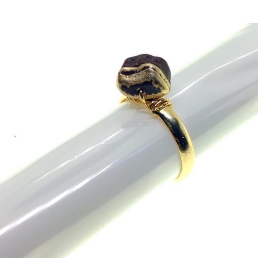 Wholesale Gold Colour Natural Stone Zircon Ring Adjustable Adjustable For Every Finger Mixed - 2796