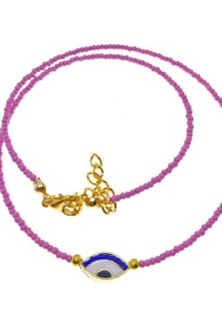 Wholesale Gold Color Sand Bead Mixed Summer Necklace - 2156 23 6c8c9838057644658558f6f9a04d3c25 16