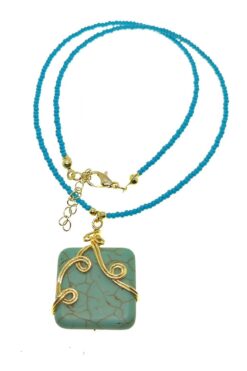 Collier d'été de perles de verre et de cristal de couleur or - 2155 32 6d4729a41b084956a149504c0c11b7f1 8
