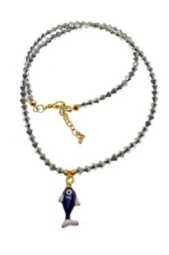 Collier de perles de verre et de cristal de couleur or - 2155 27 741e8bb51517480689b27734c6e6e640 11