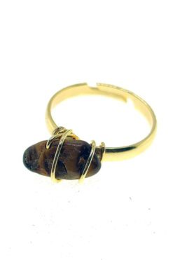 Großhandel Goldfarbener Naturstein-Zirkonring, verstellbar, passend für alle Finger, gemischt – 2796 31 8e4903f2789c4d47a6789315ebacc211 6