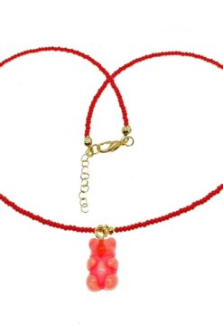 Collier de perles de verre et de cristal de couleur or - 2155 29 990761a22d9c427a9ad31b96b625746a 9