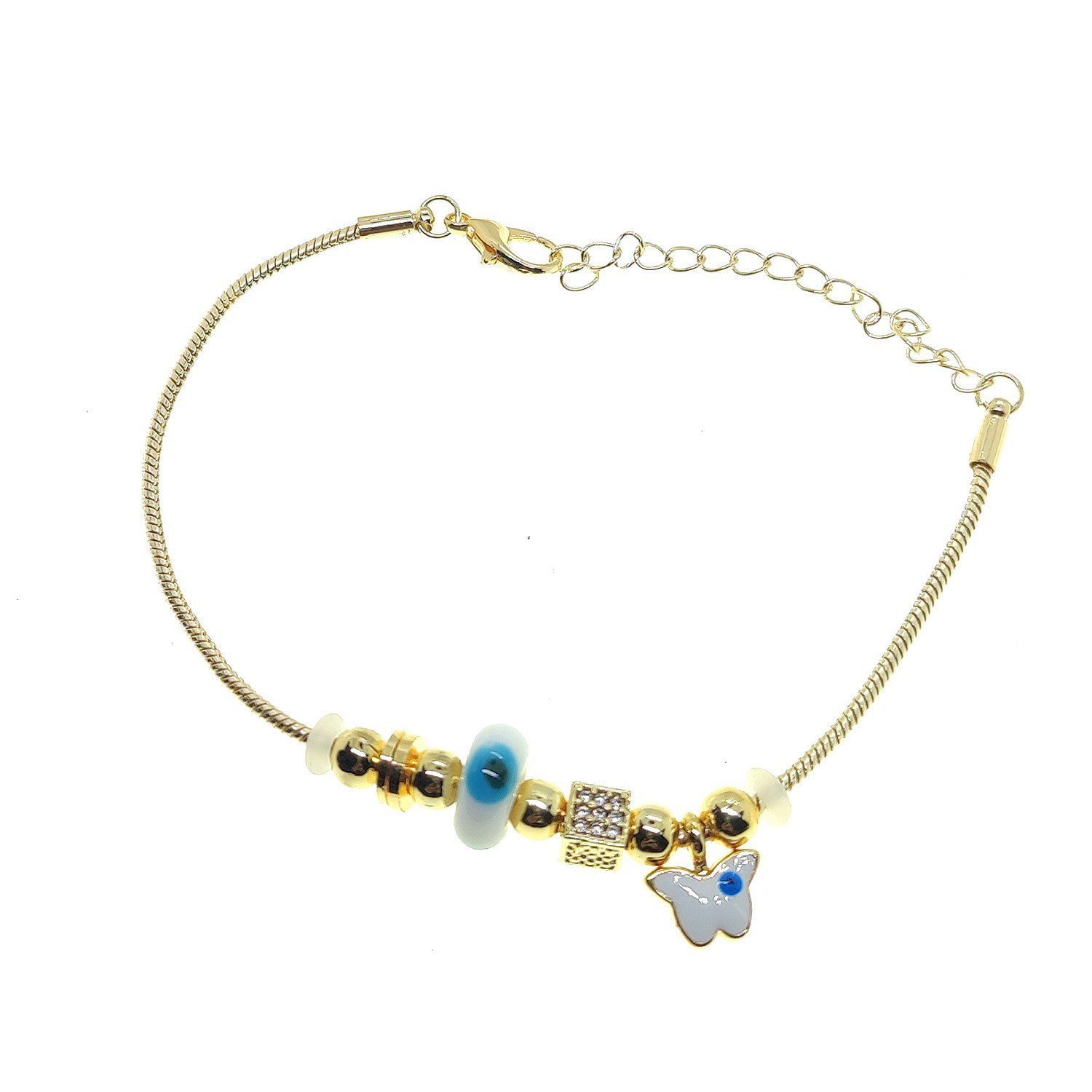 Toptan Altın Renk Beyaz Mineli Kelebek Kolye Ve Bileklik Pandora Kombin Zirkon Set Takım - 2790 3 Toptan Altın Renk Beyaz Mineli Kelebek Kolye Ve Bileklik Pandora Kombin Zirkon Set Takım - 2790 — изображение 3