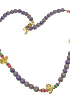 Collier d'été de perles de verre et de cristal de couleur or - 2155 23 b16ff6ab64cb4e5cadecadd43f877a64 9