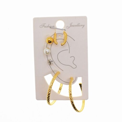 Wholesale Gold Color Combination Earrings Mixed Model Cartilage Earrings - 1811