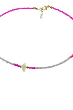 Wholesale Gold Color Sand Bead Mixed Summer Necklace - 2156 18 f92a97a2379142fd814c29ecb1ea2340 16