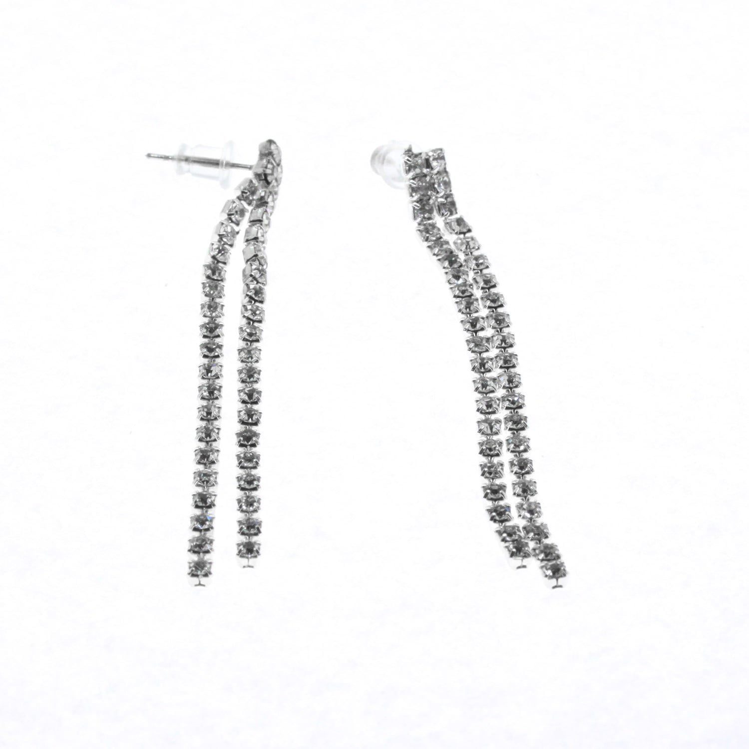 Toptan Gümüş Renk İki Sıra Şerit Zirkon Küpe - 2876 3 Toptan Gümüş Renk İki Sıra Şerit Zirkon Küpe - 2876 – Bild 3