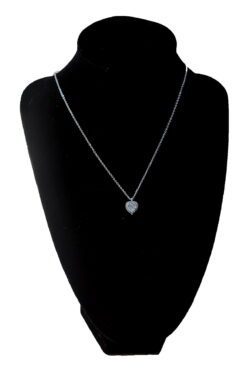Toptan Gümüş Renk Beyaz Taş Kalp Model Zirkon Kolye - 2805 8 a226ad82db3943c4b857f0651d09e85c