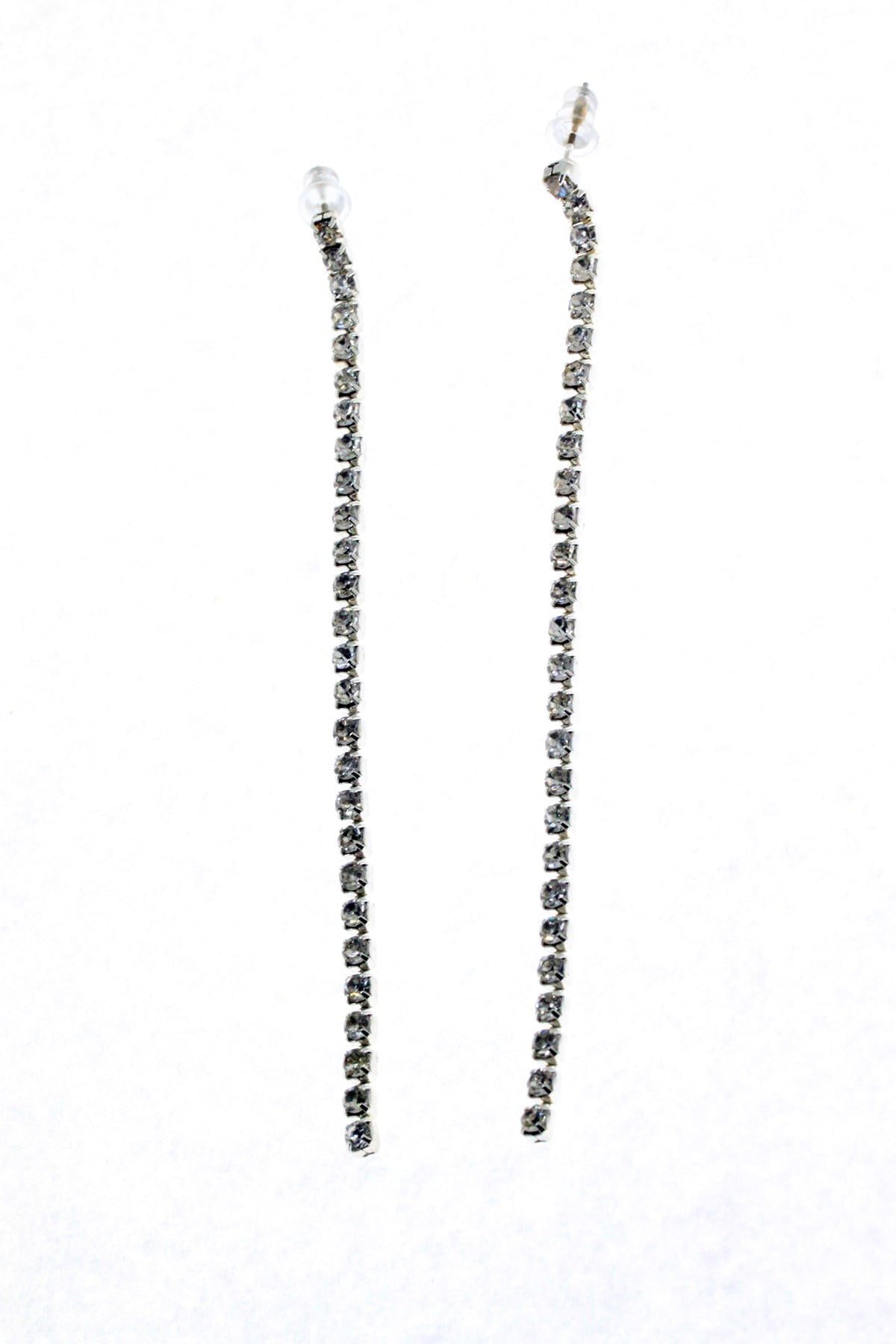 Toptan Gümüş Renk Tek Sıra Şerit Zirkon Küpe - 2875 2 Toptan Gümüş Renk Tek Sıra Şerit Zirkon Küpe - 2875 – Bild 2