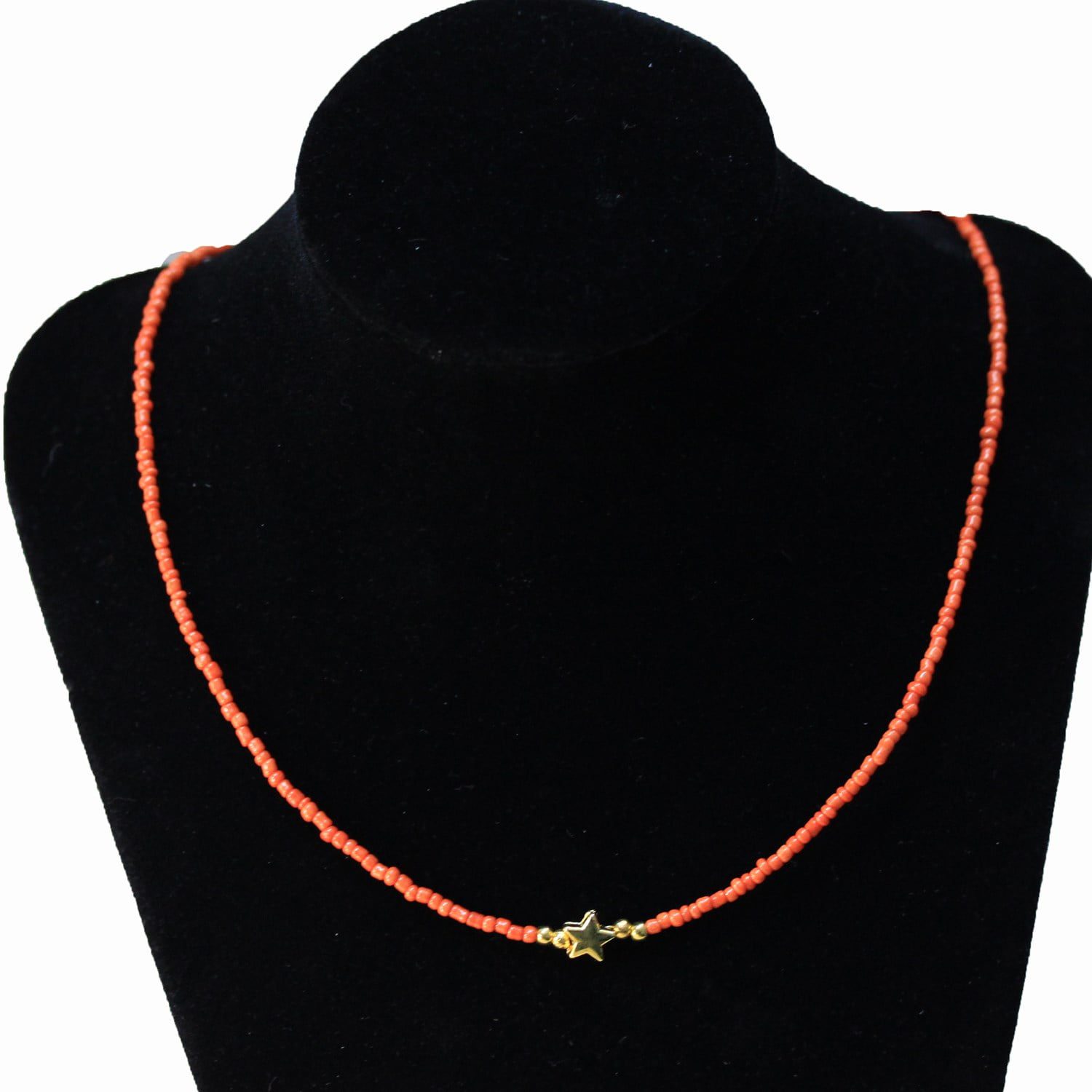 Wholesale Sand Bead Necklace Mixed with Star Coin Model - Custom Design Bead Necklace - 2882 3 Toptan Yıldız Para Modeli İle Karışık Kum Boncuk Kolye - Özel Tasarım Boncuk Kolye - 2882 - Image 3