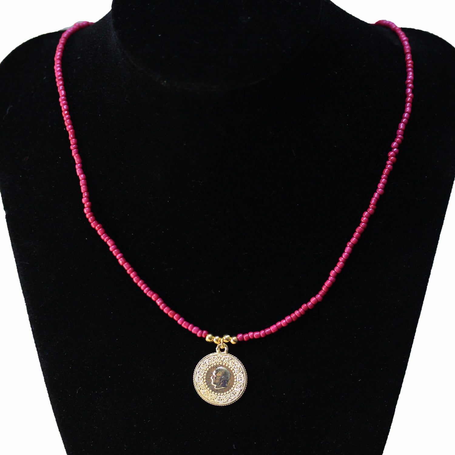 Wholesale Sand Bead Necklace Mixed with Star Coin Model - Custom Design Bead Necklace - 2882 17 Toptan Yıldız Para Modeli İle Karışık Kum Boncuk Kolye - Özel Tasarım Boncuk Kolye - 2882 - Image 17