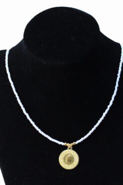 Gros collier de perles de sable mélangées à des pièces de monnaie étoilées - Collier de perles au design spécial - 2882 31 4e40363d1fa04ad3bbbe8586685770bf 5