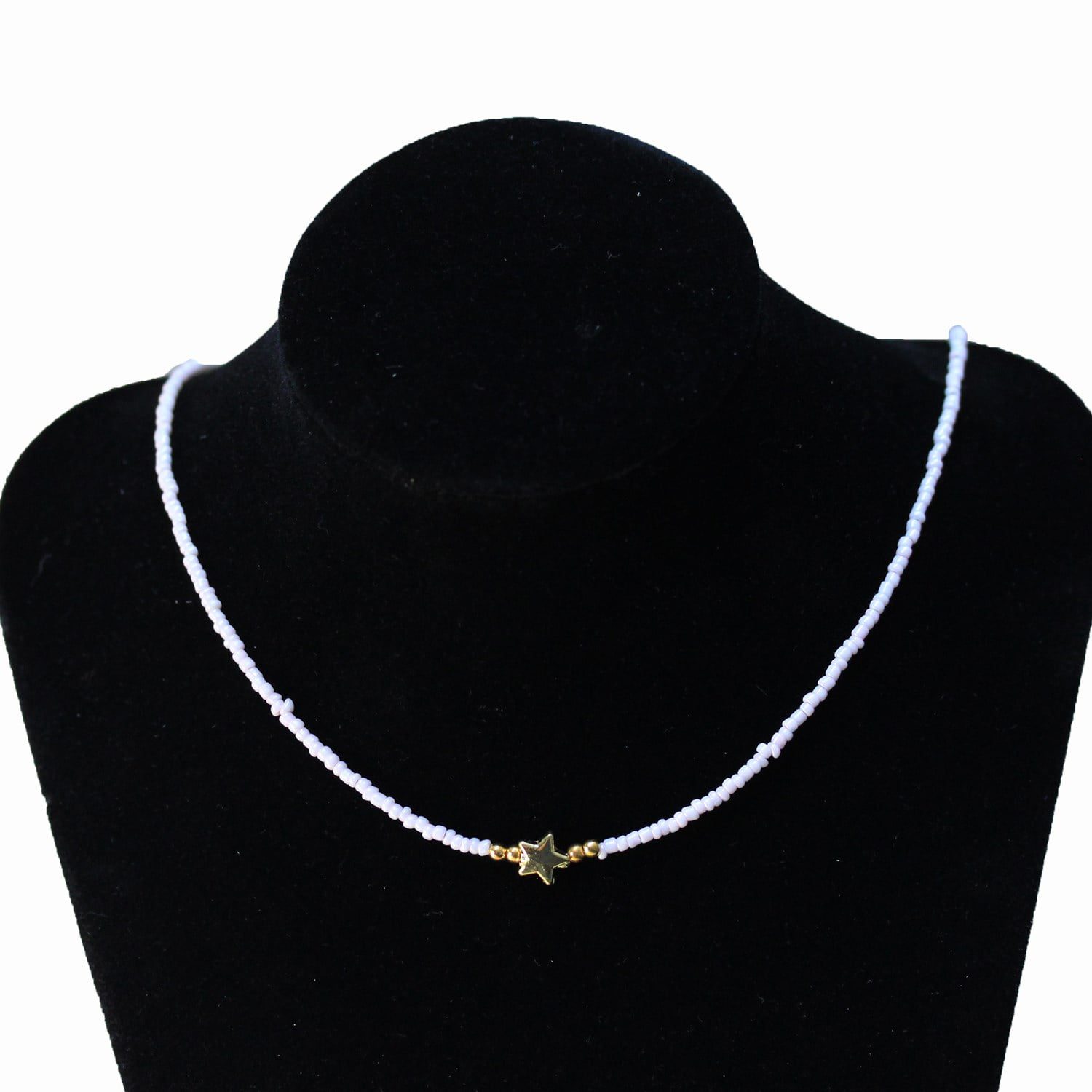 Wholesale Sand Bead Necklace Mixed with Star Coin Model - Custom Design Bead Necklace - 2882 6 Toptan Yıldız Para Modeli İle Karışık Kum Boncuk Kolye - Özel Tasarım Boncuk Kolye - 2882 - Image 6