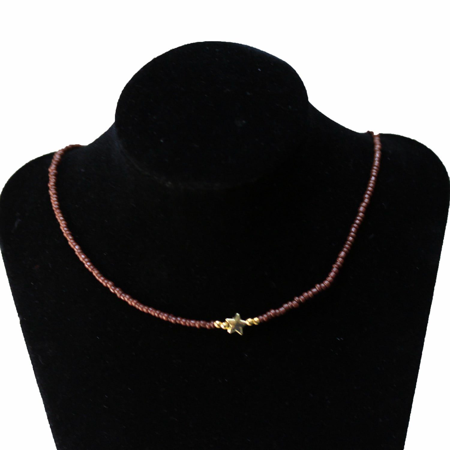 Wholesale Sand Bead Necklace Mixed with Star Coin Model - Custom Design Bead Necklace - 2882 15 Toptan Yıldız Para Modeli İle Karışık Kum Boncuk Kolye - Özel Tasarım Boncuk Kolye - 2882 - Image 15