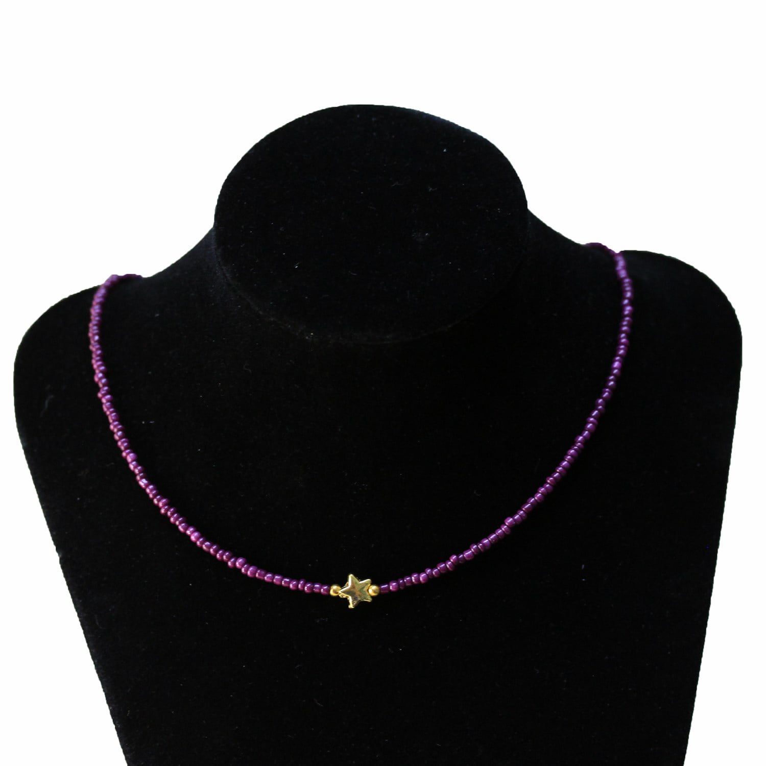 Wholesale Sand Bead Necklace Mixed with Star Coin Model - Custom Design Bead Necklace - 2882 1 Wholesale Sand Bead Necklace Mixed with Star Coin Model - Customized Design Bead Necklace - 2882