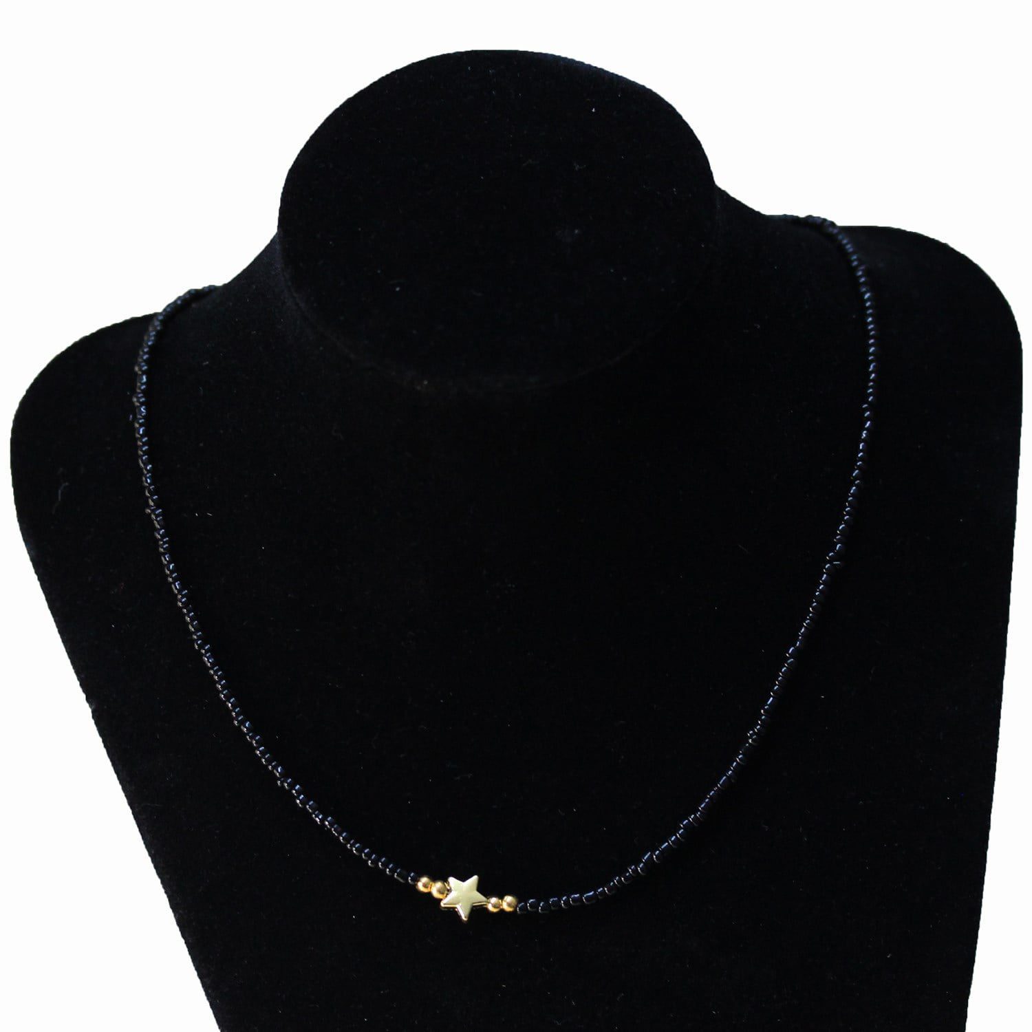 Wholesale Sand Bead Necklace Mixed with Star Coin Model - Custom Design Bead Necklace - 2882 2 Toptan Yıldız Para Modeli İle Karışık Kum Boncuk Kolye - Özel Tasarım Boncuk Kolye - 2882 - Image 2