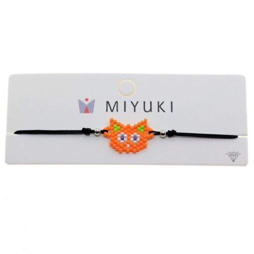 Toptan Altın Renk Kedi Model Miyuki Bileklik - 2949