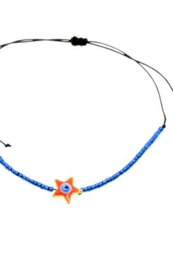 Wholesale Gold Color Star Orange Enamel Model Miyuki Bracelet - 2952