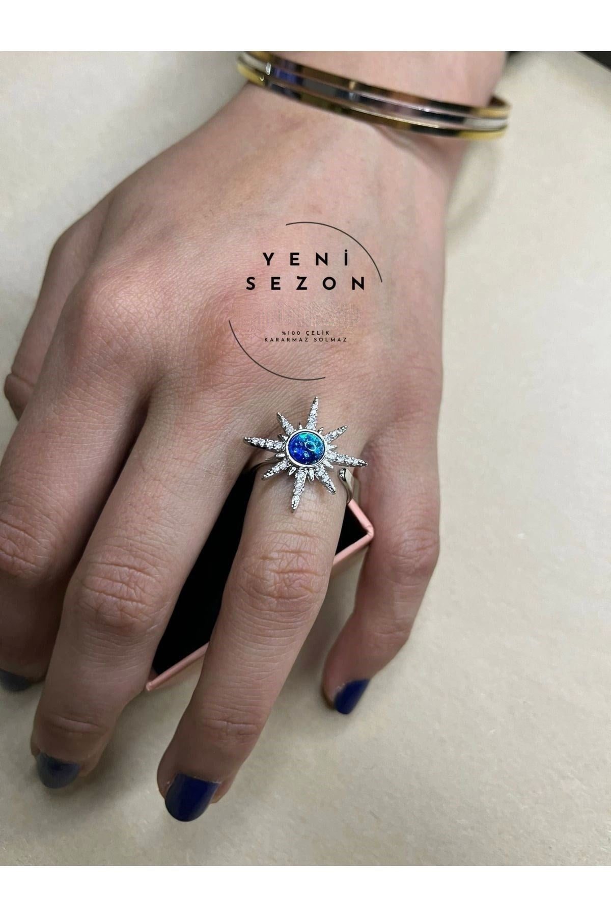 Toptan Gümüş Renk Kutup Yıldızı Gezegen Model Zirkon Ayarlanabilir Vip Solmaz Kararmaz Çelik Yüzük - 3051 1 Toptan Gümüş Renk Kutup Yıldızı Gezegen Model Zirkon Ayarlanabilir Vip Solmaz Kararmaz Çelik Yüzük - 3051