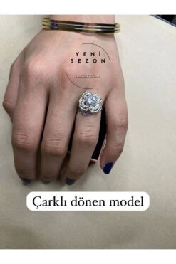 Toptan Gümüş Renk Ortası Taşlı One Craft Model Zirkon Taşlı Ayarlanabilir Ucu Dönen Çelik Yüzük - 3093 3 d7210cfcbd6e49619700713cffa9a40e