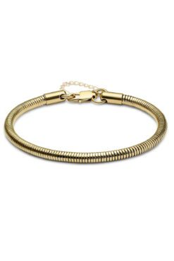 Toptan Altın Renk Unisex Snake Zincir (4 mm) 60 cm. Çelik Kolye & Bileklik Set Vip Çelik Set - 3142 5 2d870911bd004b45a3cc459912d78ce5