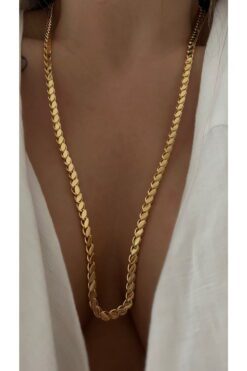Toptan Altın Renk Arpa Zincir Çelik Kolye 60 Cm - 3133 9 7f56877a119d4584ad9c6238b1cea32e