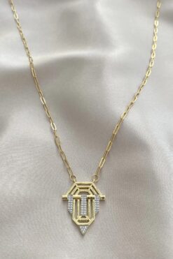 Wholesale Gold Colour Leyla Necklace Gold Bijouterie Necklace- 3182