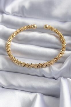 Bracelet de luxe en acier inoxydable pour femme, couleur or, multi-étoiles, résistant au ternissement - 3194